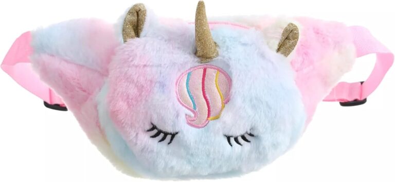 FunBlast Unicorn Waist Pouch for Girls – Stylish Soft Fur Unicorn Waist Bag for Kids/Girls (Multicolor), Multicolor, Standard, Fashion Waist Packs