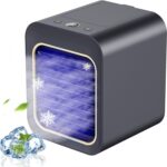 ⁦Air Conditioner Mini Air Cooler 5 In 1 Mobile Air Conditioner Air Purifying Cooler Fan With LED Light 3 Timers And 3 Speeds For Office And Home Fan for Office Multi Color⁩ - الصورة ⁦7⁩
