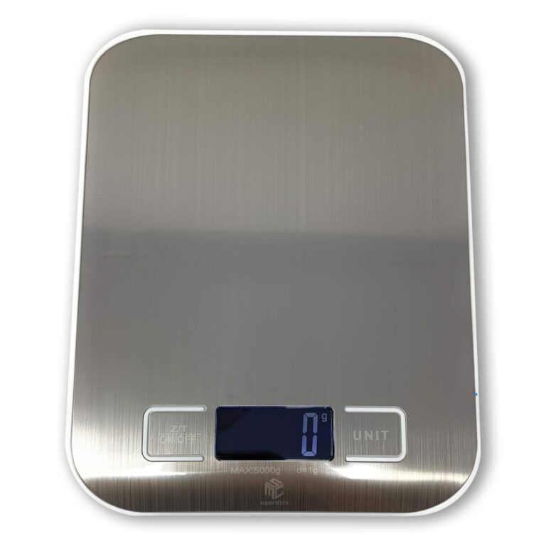WIWUE GUO Digital Food Kitchen Scale Baking, Cooking, Keto and Meal Prep, Small, 304 Stainless Steel， High Precise Measuring Scale for Food Ounces and Grams, Blue Surface with Backlit LCD Display