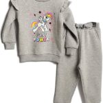 Pony Power Toddler Cotton Fleece Sweatsuit of Sweatshirt & Sweatpant