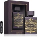 عطر بديع العود جمشت الأصلي عطر او دو، مستورد من دبي برائحة حلوة تدوم لفترات طويلة، مثالي للاستخدام اليومي والليلي، ويشمل بخاخ قابل لإعادة التعبئة 5 مل (جمشت)، 100 مل