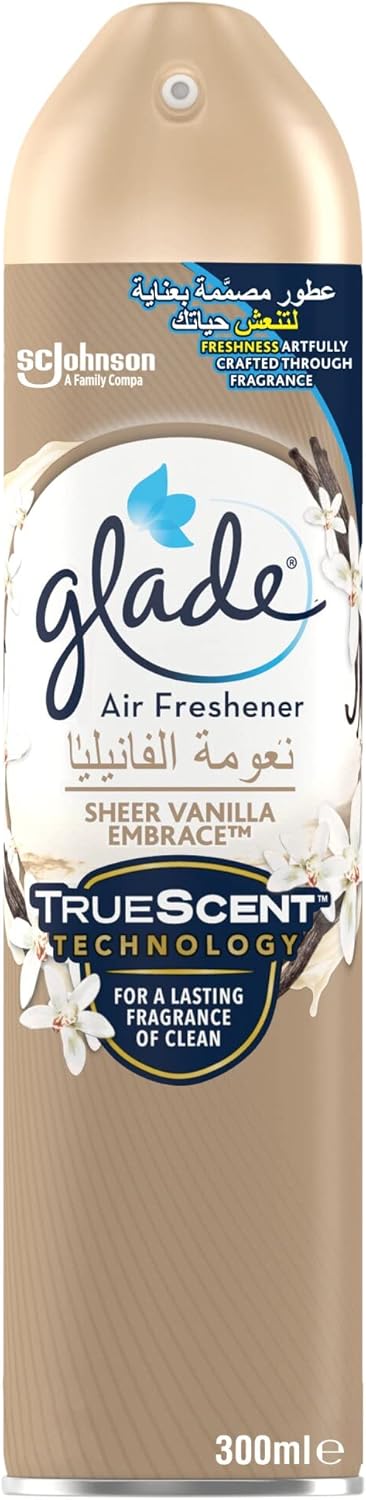 بخاخ معطر جو من جليد برائحة الفانيليا الشفافة، 300 مل
