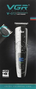 ⁦ماكينة حلاقة الشعر الكهربائية المهنية القابلة للشحن بمنفذ USB V072 من في جي ار، في-072⁩ - الصورة ⁦2⁩