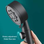 ⁦رأس دش عالية الضغط بـ 5 أوضاع للاستحمام، رأس دش تربو للحمام المنزلي، رأس دش سخان المياه بوظيفة إيقاف المياه، رأس دش محمولة باليد من CYMMPU⁩ - الصورة ⁦3⁩