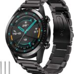 سوار ساعة متوافق مع ساعة هواوي GT 2/GT3 مقاس 46 ملم/سوار ساعة هواوي 3، سوار بديل معدني من فولاذ مقاوم للصدأ 22 ملم لهواوي GT 2/GT 2e/اتش GT/GT 2 برو/اكتيف/هواوي ووتش 3/3 برو/4 من ايميتيل