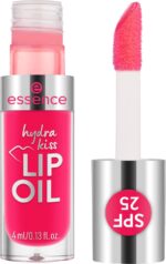 ⁦essence Pink Squeeze Please! hydra kiss lip oil, lip gloss, no. 104, pink, moisturising, vegan, UVA and UVB filter + SPF 25, no preservatives, no parabens, 1 pack (4 ml)⁩ - الصورة ⁦2⁩