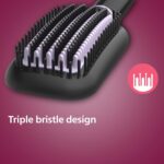 ⁦فرشاة فرد وتصفيف شعر اساسية ساخنة من فيليبس BHH880 0 بيج داكن تان واط⁩ - الصورة ⁦3⁩