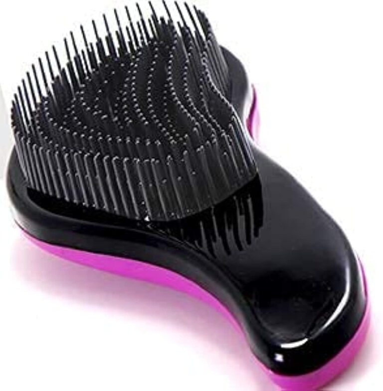 فرشاة فك تشابك الشعر الرطب أو الجاف طراز S0954850 لجميع أنواع الشعر فرشاة عملية لشعر خال من التشابك بدون الم ومشط للشعر الطبيعي والمجعد والمفرود للبالغين والأطفال