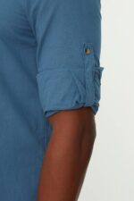 Trendyol Man Basic Collar Epaulette Slim Fit Long Sleeve Shirt TMNSS20GO0188 Shirt (pack of 1) - الصورة 3