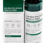 تونر ميراكل 30 دايز من مجموعة سومباي، AHA BHA PHA، سعة 30 مل، مضاد لحب الشباب لتقشير البشرة وترطيبها وتفتيح البشرة من هولسوم فيرست®