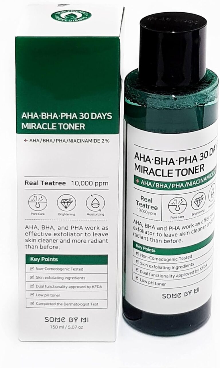 تونر ميراكل 30 دايز من مجموعة سومباي، AHA BHA PHA، سعة 30 مل، مضاد لحب الشباب لتقشير البشرة وترطيبها وتفتيح البشرة من هولسوم فيرست®