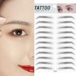 ⁦حواجب صناعية ثلاثية الأبعاد تشبه الشعر، ملصقات حواجب طبيعية مقاومة للماء، وشم حواجب طبيعي صديق للبيئة، حواجب قابلة للتصفيف والتشكيل والنقل، عبوة من قطعتين، موديل (E12)⁩ - الصورة ⁦4⁩