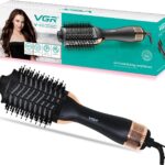 فرشاة هواء ساخن احترافية موديل V-492 للنساء من في جي ار، (لون أسود)