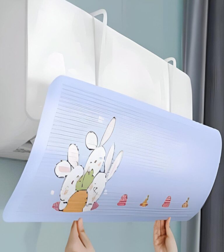Wind Deflector Kit - Adjustable air conditioner wings with 180-degree rotation designed to optimize airflow, reduce noise, and prevent cold drafts for a more comfortable indoor environment.