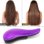 ⁦فرشاة فك تشابك الشعر الرطب أو الجاف طراز S0954850 لجميع أنواع الشعر فرشاة عملية لشعر خال من التشابك بدون الم ومشط للشعر الطبيعي والمجعد والمفرود للبالغين والأطفال⁩ - الصورة ⁦5⁩