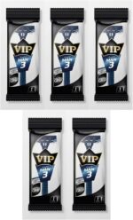 ماكينة حلاقة للجسم ذات 3 شفرات من VIP MAN للاستخدام مرة واحدة، عبوة من 5 قطع