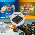 ⁦بطاقة تسجيل فيديو مع صوت مزودة بمخرج HDMI 4K مسجل فيديو بدقة 1080 بكسل بمعدل 60 إطار في الثانية متوافقة مع Switch/PS4/PS5/Xbox/كاميرا/كمبيوتر مناسبة للبث المباشر والألعاب والإذاعة⁩ - الصورة ⁦5⁩