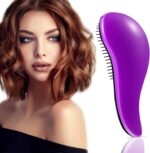 ⁦فرشاة فك تشابك الشعر الرطب أو الجاف طراز S0954850 لجميع أنواع الشعر فرشاة عملية لشعر خال من التشابك بدون الم ومشط للشعر الطبيعي والمجعد والمفرود للبالغين والأطفال⁩ - الصورة ⁦6⁩