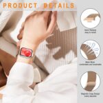 ⁦O Ozone Strap Compatible with Huawei Watch Fit 4 / Fit 4 Pro/Fit 3, Metal Mesh with Magnetic Closure, Magnetic Milanese Loop Replacement for Men & Women- Rose Gold⁩ - الصورة ⁦2⁩