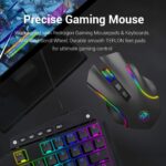 Redragon M602-KS Griffin RGB Wireless Gaming Mouse - 8,000 DPI (Black) - الصورة 8