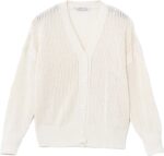 كارديجان من إل سي وايكيكي برقبة V للنساء، تصميم فضفاض، مصنوع من القطن