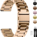 Fullmosa Bracelet Compatible with Samsung Garmin,24 mm 22 mm 20 mm 19 mm 18 mm 16 mm 14 mm Stainless Steel Watch Strap for Women Men