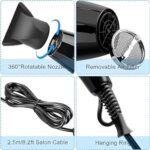 جفف شعرهوم جولد HG-681 5×1 مضئ باللون الأزرق بقوة 4000 وات 5×1 اداء تجفيف فائق باعدادات متعددة عناية ايونية وحماية من الحرارة الزائدة
