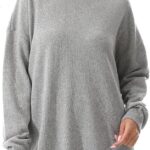 Andora womens High-Low Knitted Hoodie Pullover Sweater (pack of 1)