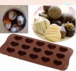 ⁦Mini Heart Silicone Molds for Candy, Chocolate, Soap, Pudding, Non-stick Silicone Baking Molds, Ice Cube Tray for Freezer (Assorted Shapes))⁩ - الصورة ⁦6⁩