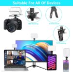 ⁦Selfie Light, 60 LED 2200mAh Rechargeable Cell Phone Fill Light 7 Modes, 10-Level Brightness, Portable Clip on Light for Phone/Tablet/Laptop, Zoom Call Vlog Makeup TikTok Video Fill Light⁩ - الصورة ⁦4⁩