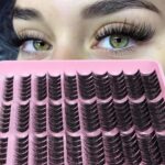 ⁦وصلات رموش فردية بكثافة 6D بمظهر طبيعي وكثيف من نيستا شو، رموش منك طبيعية ومجانية، توضع واحدة تلو الأخرى (طول 12 ملم، 60 قطعة، TL16-D)⁩ - الصورة ⁦2⁩