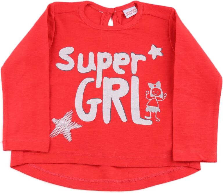 Elsayaad Girls Long Sleeve Shirt T-Shirt (pack of 1)
