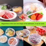 ⁦أغطية حاويات بلاستيكية قابلة للتعديل لأكياس تخزين الطعام الطازج، أغطية مرنة قابلة لإعادة الاستخدام لحفظ الطعام طازج، أفضل مورد للمنتجات بيجي بيل، 100 قطعة⁩ - الصورة ⁦2⁩