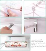 ⁦موزع هواء لمنع تيارات الهواء الباردة من تكييفات الهواء، تصميم سهل التثبيت وسهل التنظيف بزوايا قابلة للتعديل⁩ - الصورة ⁦5⁩