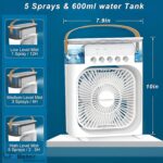 ⁦Generic Portable Air Cooler, 3-in-1 Mini Cooler, Home & Office, Green, Portable, Quiet⁩ - الصورة ⁦2⁩