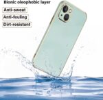 ⁦EASSGU Galvanised Frame Mobile Phone Case for Samsung Galaxy A25 5G (6.5 Inches), Soft TPU Silicone Protective Case - Green⁩ - الصورة ⁦6⁩