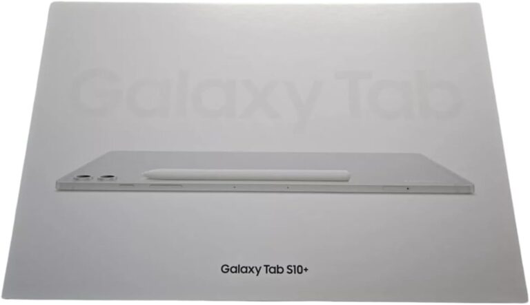 جهاز سامسونج جالاكسي تاب S10 بلس شبكة الجيل الخامس 5G طراز X826N مقاس 12.4 بوصة بسعة 12 جيجابايت و512 جيجابايت، لون فضي (Platinum Silver)