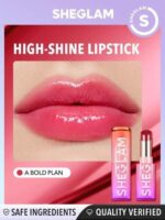 Sheglam Mirror Kiss High-Shine Lipstick A Bold Plan - الصورة 4