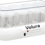 ماكينة صنع الزبادي، 8 أكواب، سعة 1 لتر، أبيض، أكواب آمنة للطعام volura