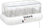 ماكينة صنع الزبادي، 8 أكواب، سعة 1 لتر، أبيض، أكواب آمنة للطعام volura