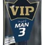 ماكينة حلاقة للجسم ذات 3 شفرات من VIP MAN للاستعمال مرة واحدة، عبوة من قطعة واحدة
