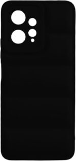جراب حماية بامب من السليكون السائل متوافق مع هاتف شاومي Redmi Note 12 4G من عمارة ستور (إسود)