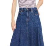 Levi's Womens Pleated Midi Skirt Skirt (pack of 1)