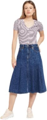 Levi's Womens Pleated Midi Skirt Skirt (pack of 1)