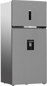 ⁦Hitachi 2-Door Refrigerator, 650 Liters (Net 630 Liters), No Frost, Digital Touch Screen, With Dispenser, Stainless Steel, Inverter, Blue Light⁩ - الصورة ⁦2⁩