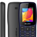 Pluzz Hero 600S Feature Phone, 1.77" Display, Dual SIM GSM 900/1800MHz, MP3/MP4 Player, Wireless FM Radio, 800mAh Battery, 32MB Storage, Bluetooth, Type-C Charging, 200Hr Standby Time - Black