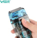 ⁦مجموعة الحلاقة VGR-645 للرجال – أداء احترافي، تصميم معدني، بطارية تدوم طويلاً، شحن USB⁩ - الصورة ⁦6⁩