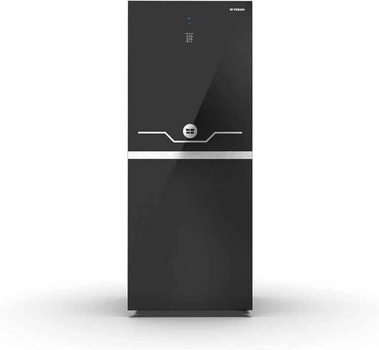 ديب فريزر عمودي فريش بـ 6 ادراج مودينا من الزجاج، تحكم باللمس، لون اسود، FNU-MT270GBH