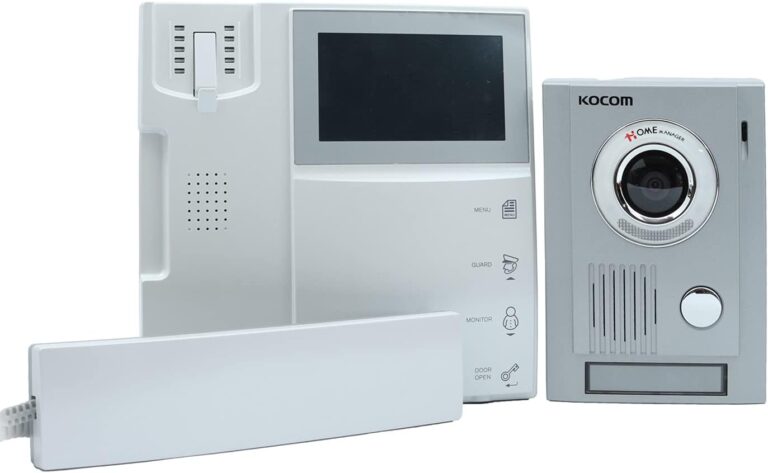 Kocom KCV-454-KC-MC30 Ultra Slim Design Handfree Video intercom - White Silver - 2724333170886