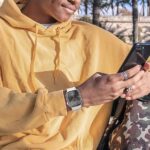 ⁦سوار سيليكون متوافق مع ساعة ابل سلسلة 10/9/8/7/6/5/الترا 44 ملم 45 ملم 46 ملم 49 ملم، لساعة سلسلة ويف ستيتشنج الرياضية⁩ - الصورة ⁦5⁩